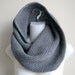 Grey Cowl Hood Gray Wool Bamboo NIKKI
