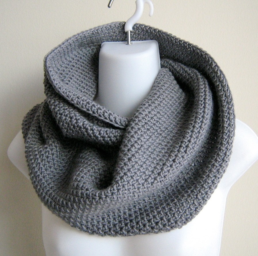 Grey Cowl Hood Gray Wool Bamboo NIKKI