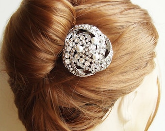 Vintage Bridal Hair Comb, Art Deco Wedding Hair Accessories, Bridal Headpiece, Wedding Hair Comb, LOIS