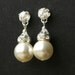 Classic, Rhinestone and Pearl Sterling Silver Earrings
