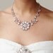 Rhinestone Wedding Necklace, Art Deco Style Bridal Necklace, Vintage Wedding Jewelry, Statement Bridal Necklace, Swarovski Crystal, SALOME
