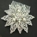 Bridal Hair Comb, Vintage Wedding Hair Accessories, Crystal Wedding Hair Comb, Flower Hair Comb, Bridal Hair Accessories, BRIANNA
