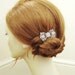 Vintage Bridal Hair Comb, Art Deco Bow Hair Comb, Old Hollywood Rhinestone Comb, Tiffany Inspired, Wedding Hair Accessory, BETSY