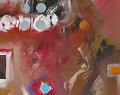 MOVING SALE - Painting Abstract Art Original Expressionist Acrylic Painting on Canvas Modern by Linda Monfort