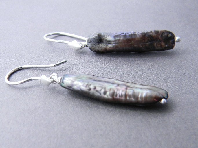 Peacock Pearl Earrings