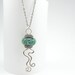 Sterling, Lampwork  Pendant, Hand-Forged  Wirework, Boro Art Glass Necklace