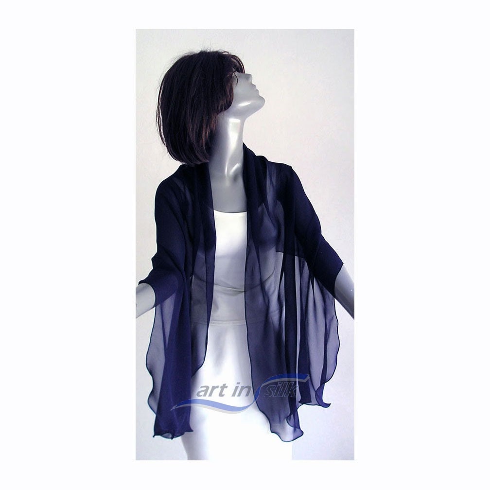 navy blue evening wrap