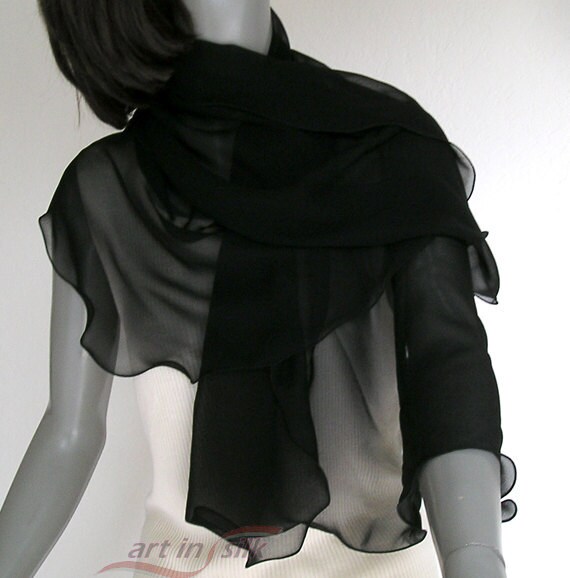 chiffon shoulder wrap