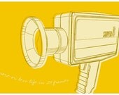 Lunastrella Super 8 Camera Print 8 in x12 in