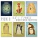 Cute Animal Art Woodland Nursery Prints - Woodland Critters Series Set of 3 Prints 8.5 in x 11 in Art for Kids Room - Seen on the Ellen Show