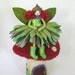 Flower Fairy - Green and Purple Waldorf Inspired Art Doll