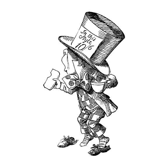 The Mad Hatter Vinyl Wall Decal