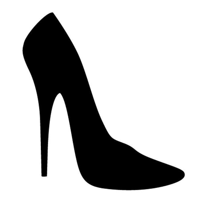High Heel Shoe Decals 6 inches tall by WilsonGraphics on Etsy