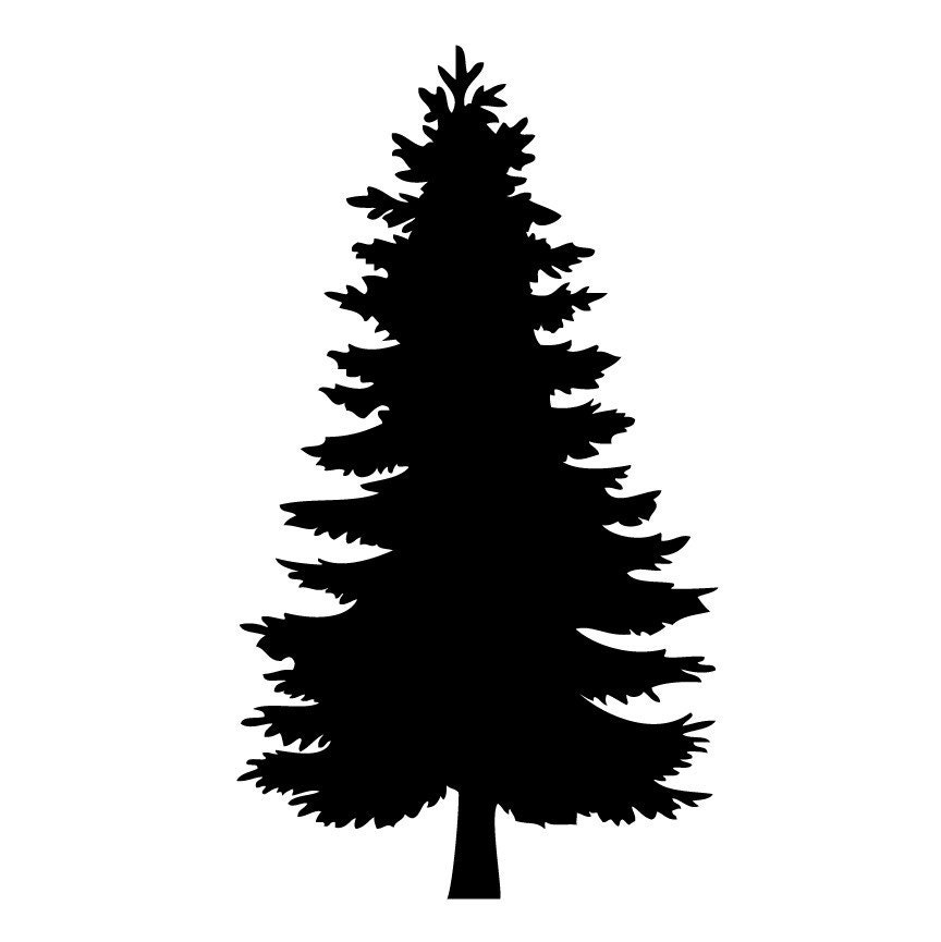 Christmas Tree Chalk Board Wall Decal Sticker