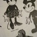 1945 Mickey, Minnie and Pluto pattern