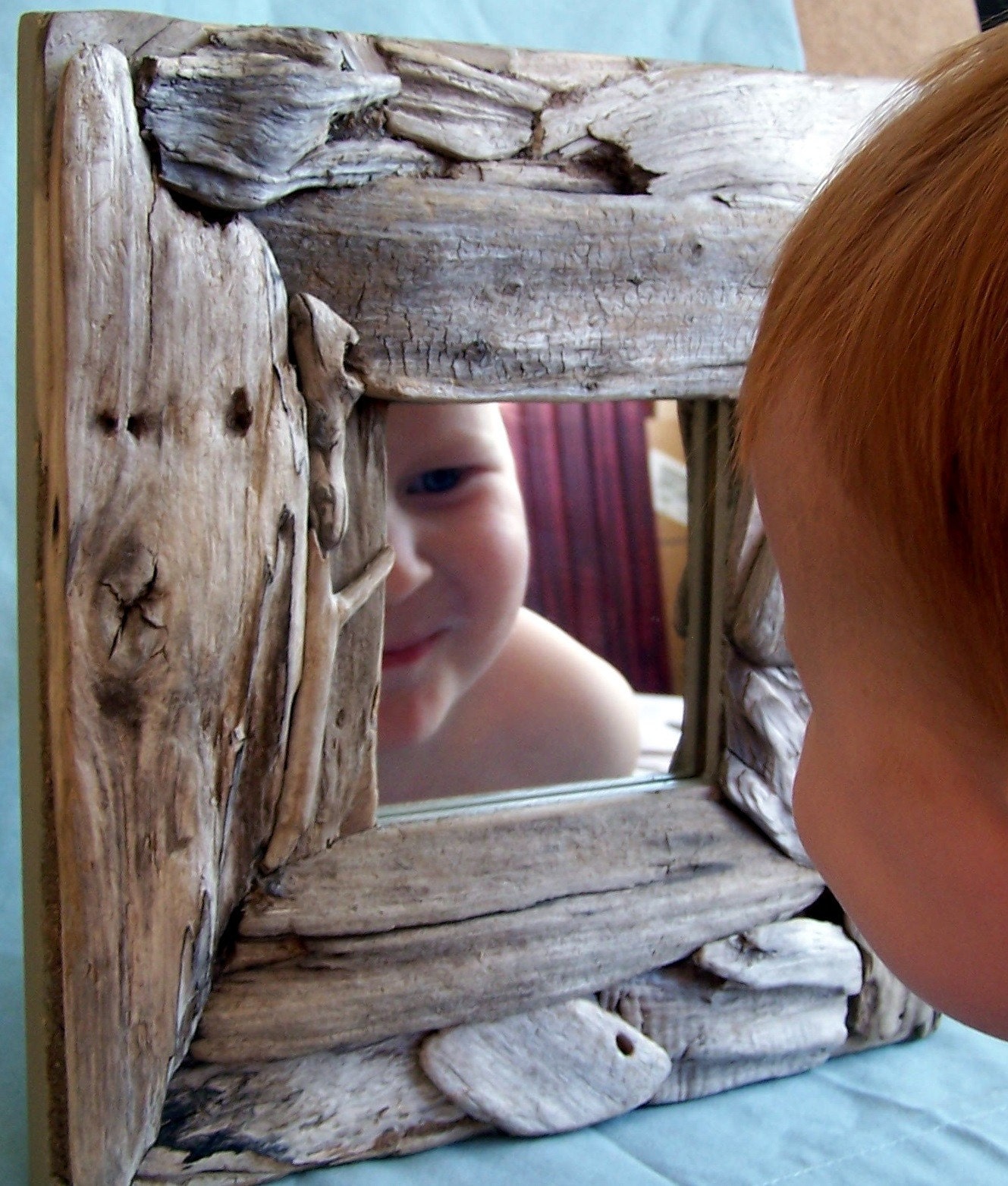 Driftwood Mirror 10 x 10 Shades of Grey