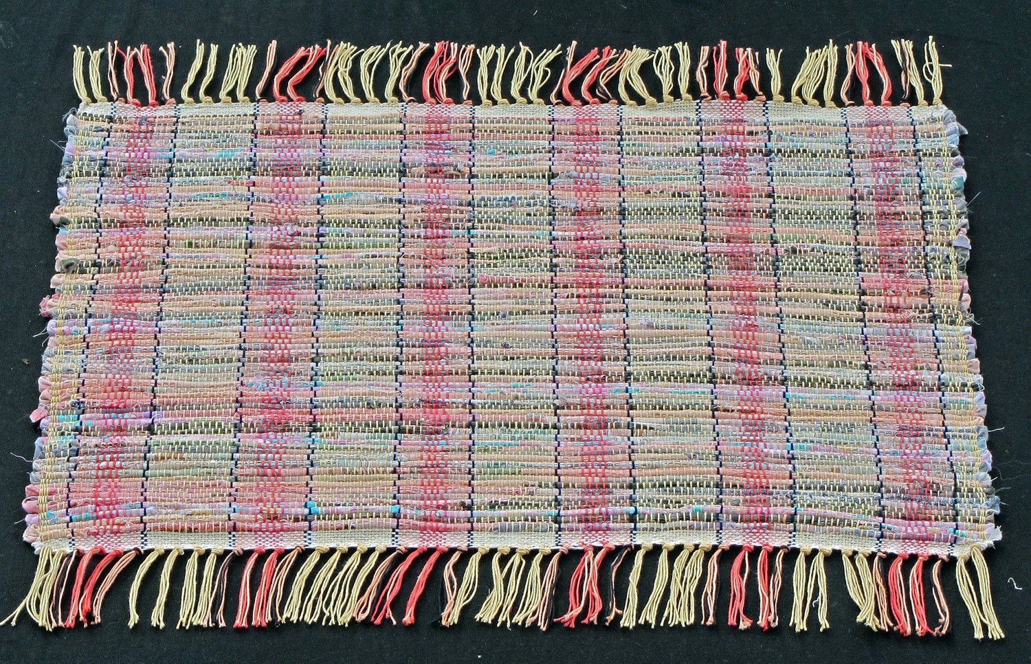 Rag Rug Peach Melba III  Short and Sweet  Hit or Miss