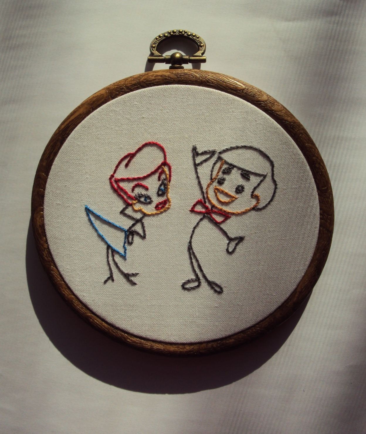I Love Lucy Embroidered Wall Hanging Lucille Ball