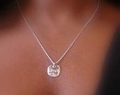 Naturally - Silver Disc Pendant Necklace