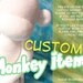 CUSTOM LISTING : Dia De Los Muertos - Sugar Skull and Zombie Monkey