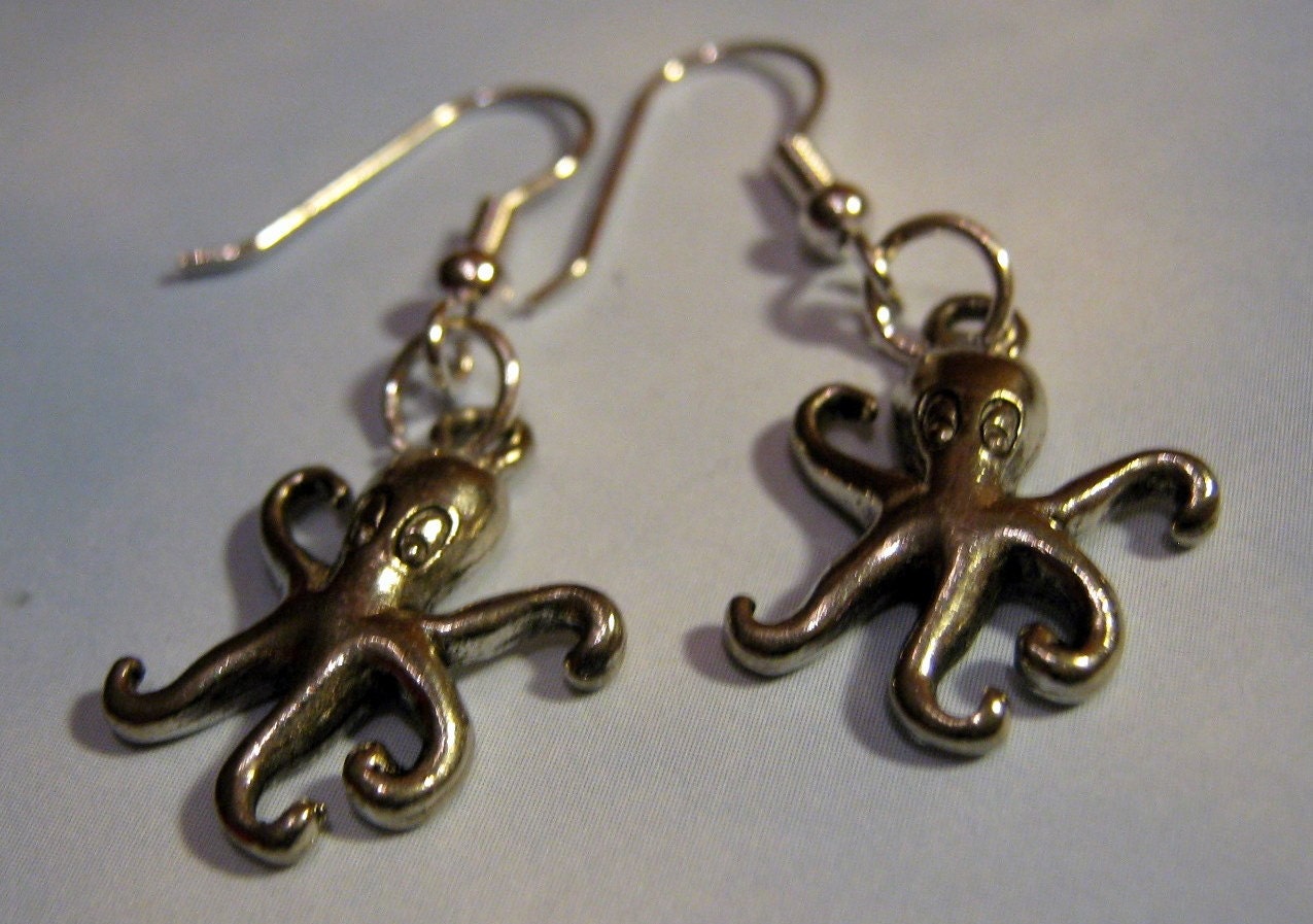 One Octopi, Two Octopie Earrings