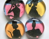 Glamour Silhouettes Magnet Set