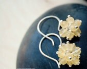 Twinkle Earrings - Pineapple Quartz and Sterling Silver
