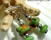 Springtime Inch Worm Earrings