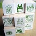 japanese totoro rubber stamp set-9 stamps