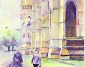 After Rain, Lincoln Cathedral - print