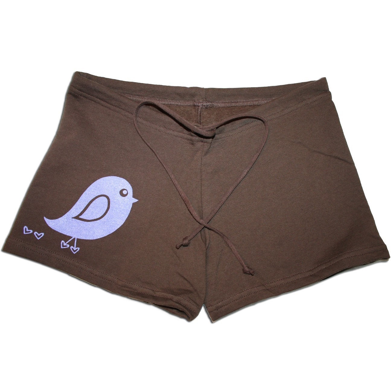 Purple Love Bird Shorts large