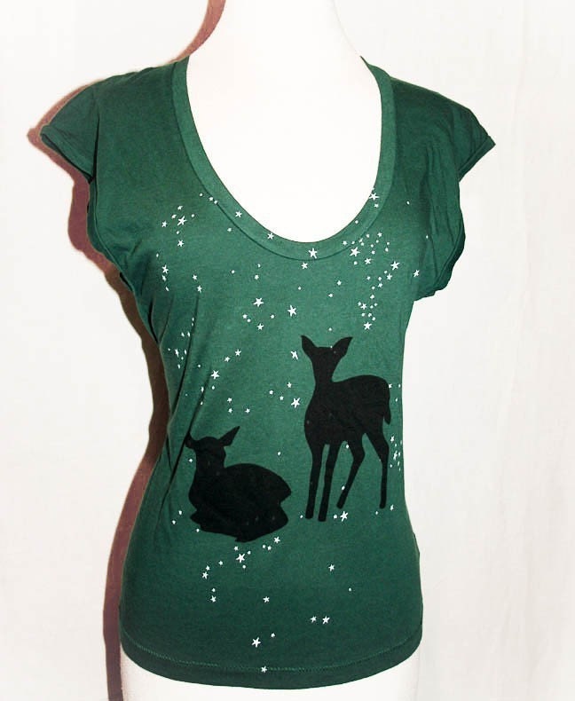 Teal Starry Forest sleeveless top