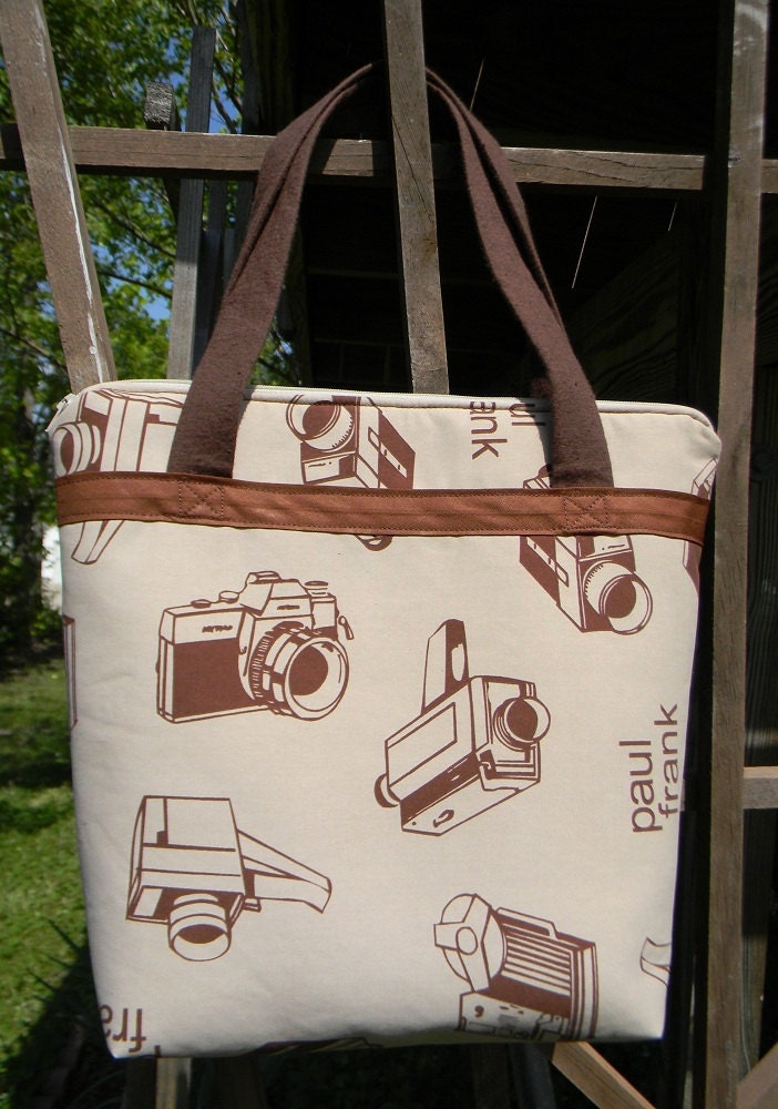 Emma Tote in Paul Frank Camera print
