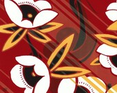 SALE Asian Poppy Print
