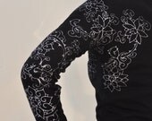 Thorny Tattoo Sleeve Black Hoodie