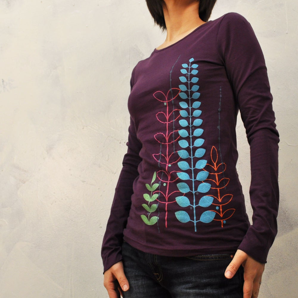 colorful Garden womens longsleeve