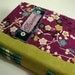 DREAM Journal Leather Velvet and Japanese Fabric Book Beaded Elegant with bookmark