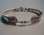 Spoon Bracelet Recycled Silverware Jewelry Century Sterling Silver  Beads Made to Order