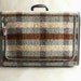 Blue Plaid Soft Side Suitcase
