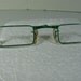Vintage Tiny Tura Reading Glasses Frame Metal Emerald Green