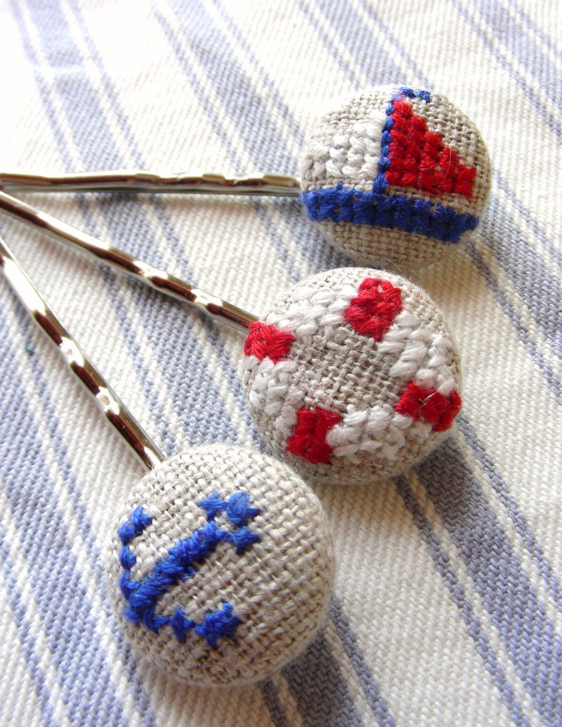 Nautical - Hair Pin Trio