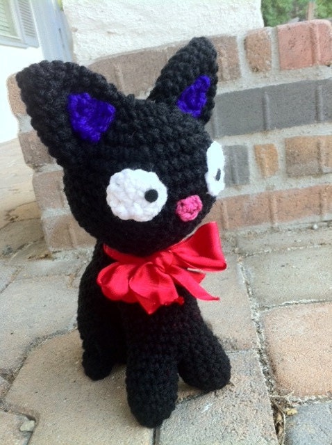 Black Cat JiJi Plush Doll Amigurumi