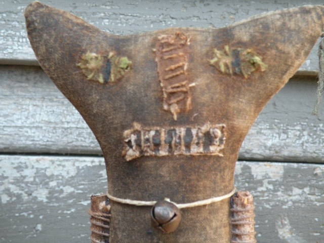 Extreme Primitive Halloween Cat Spool Doll-CAT Cut To Order ONLY