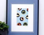 Letterpress Paper Collage Art, The Rest is Noise  (no 6), 8x10
