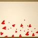 Letterpress Mini Notes, Share the Love, set of 6 with envelopes, Ready to Ship