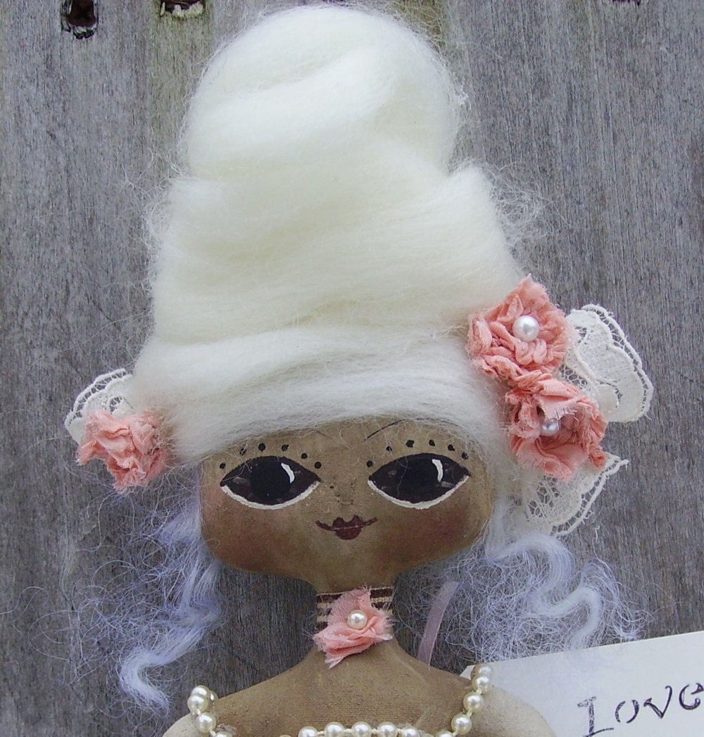 Marie Antoinette Doll Primitive Folk Art