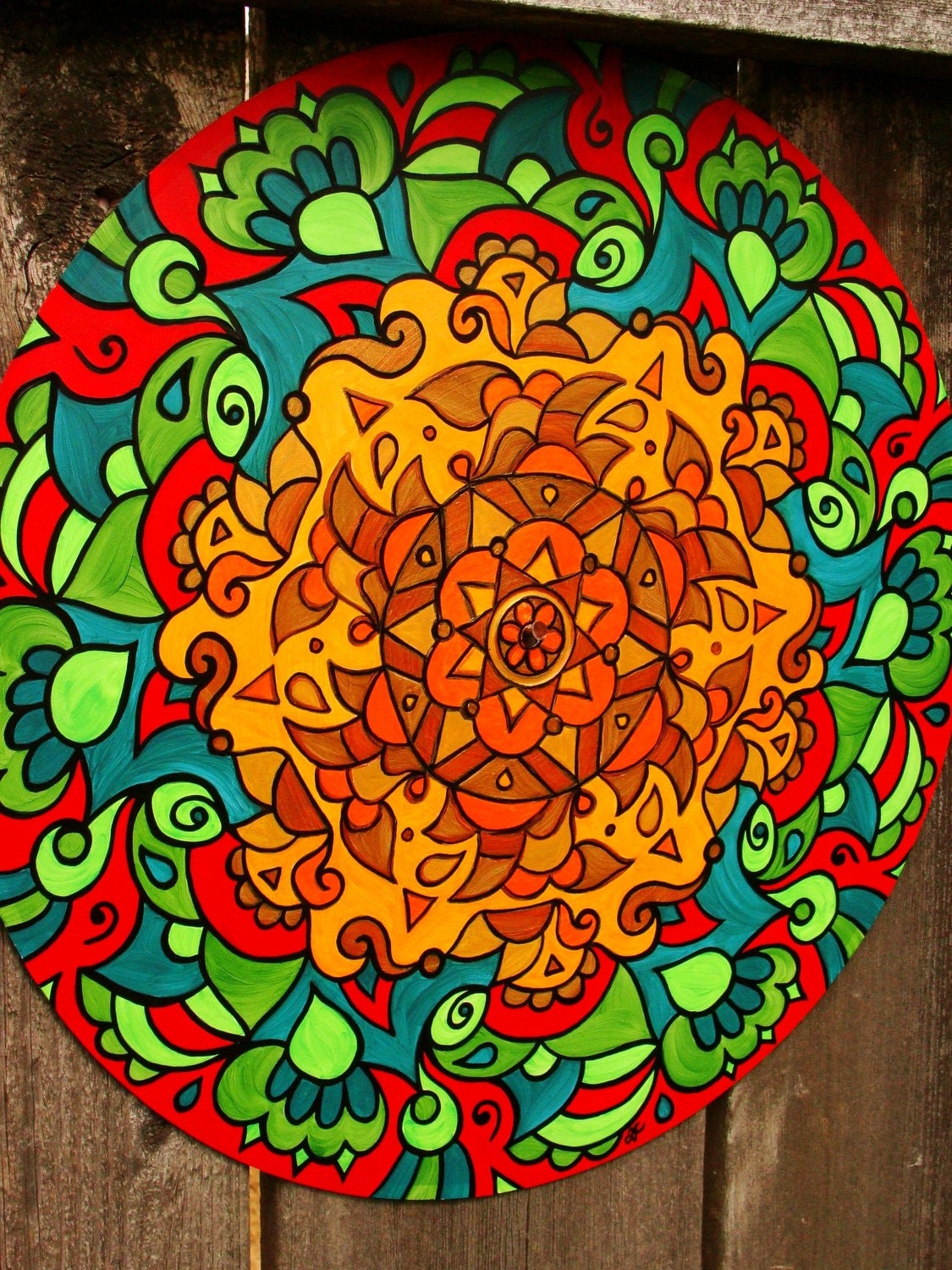 Turkey Swamp - Original Mandala Painting