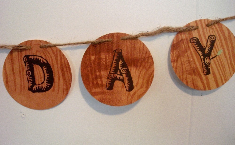 wood holiday banner