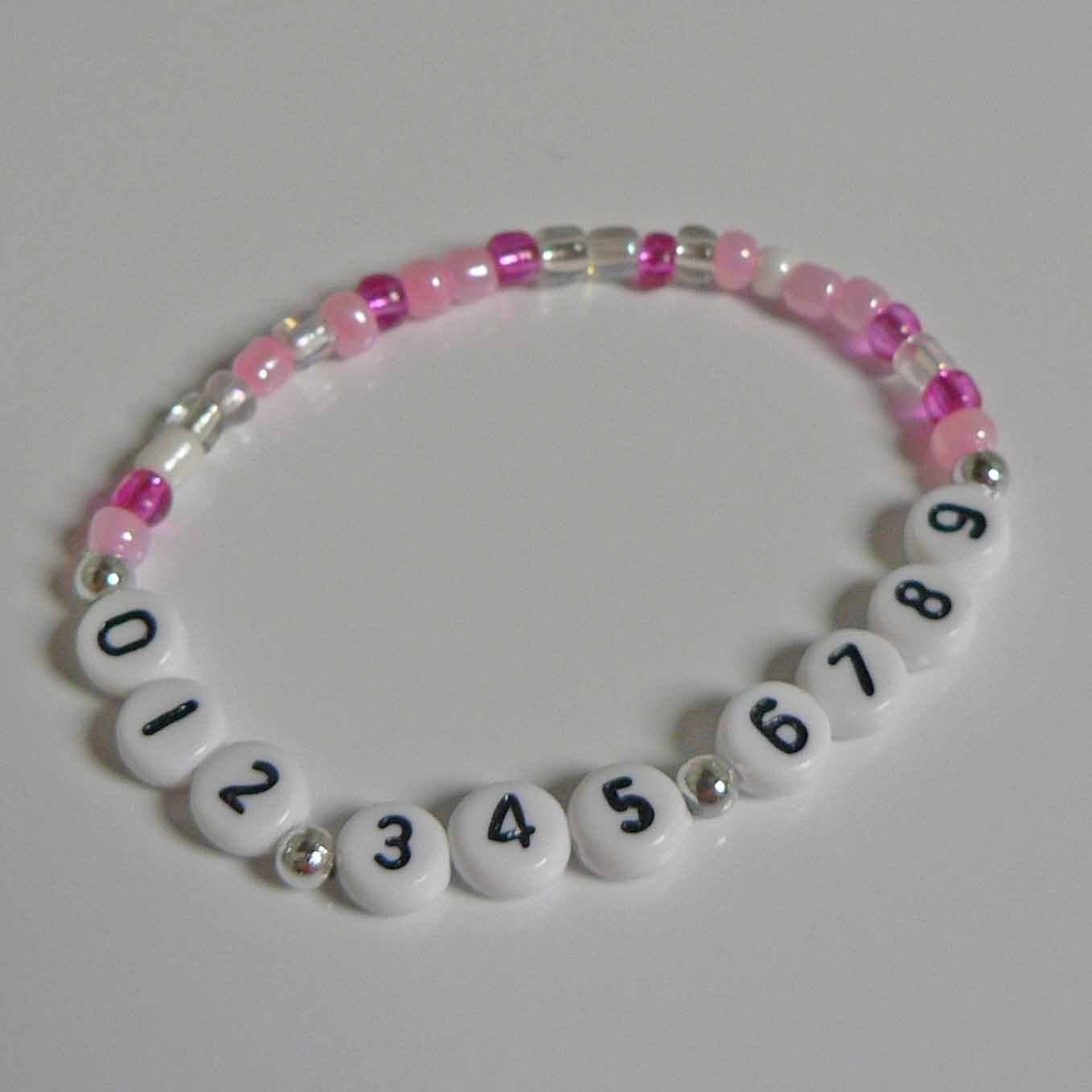 FIND ME FAST Safety 1st Cell Phone Number Bracelets Girls or Boys Infant Child Kid Ice i.c.e. Toddler Girls Bracelets