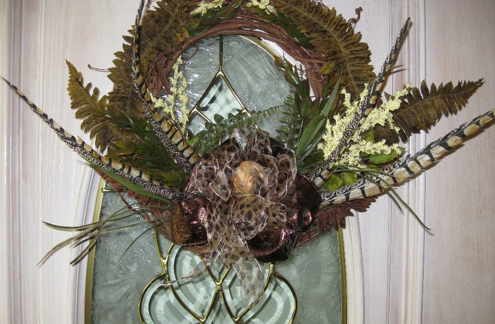 16 inch Grapevine Wreath Jungle Theme